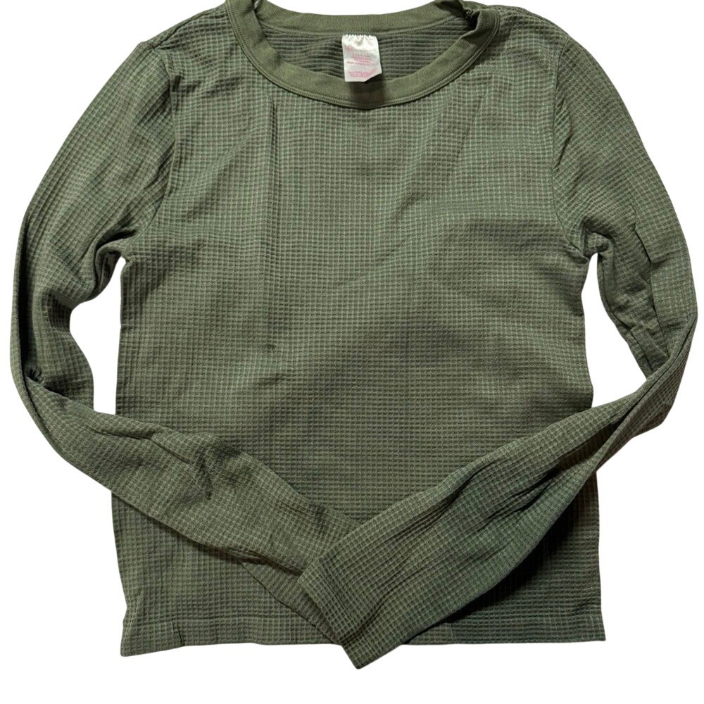 Olive Green Long Sleeve Top